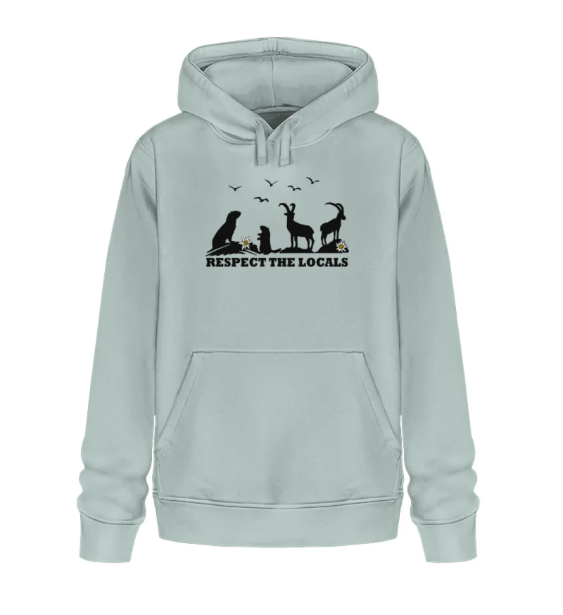 Respect the locals - Unisex Premium Organic Hoodie