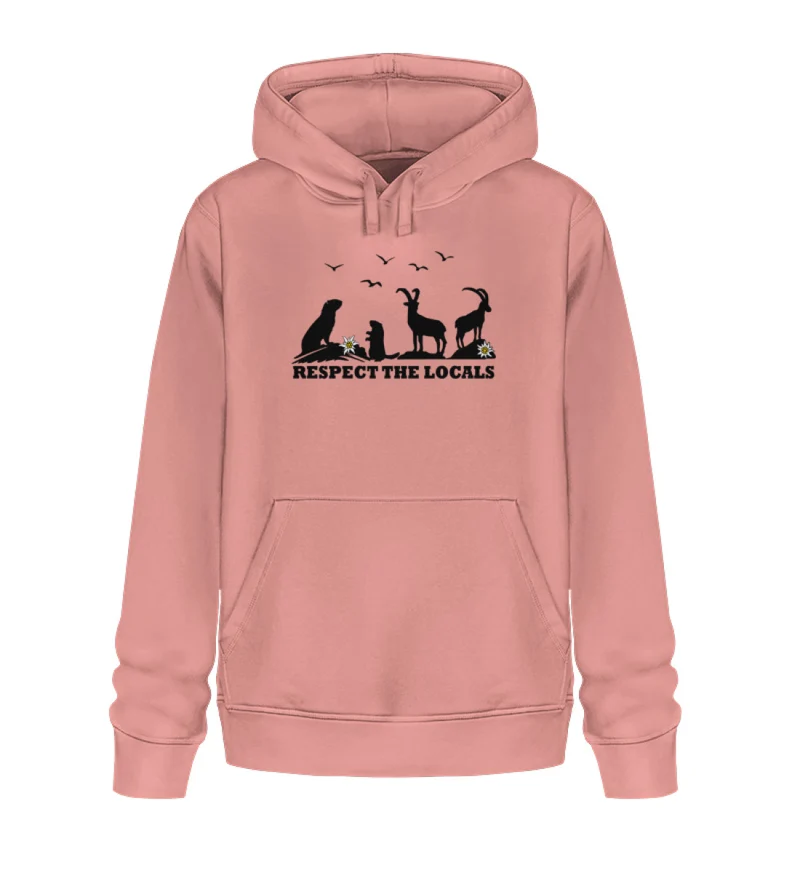 Respect the locals - Unisex Premium Organic Hoodie