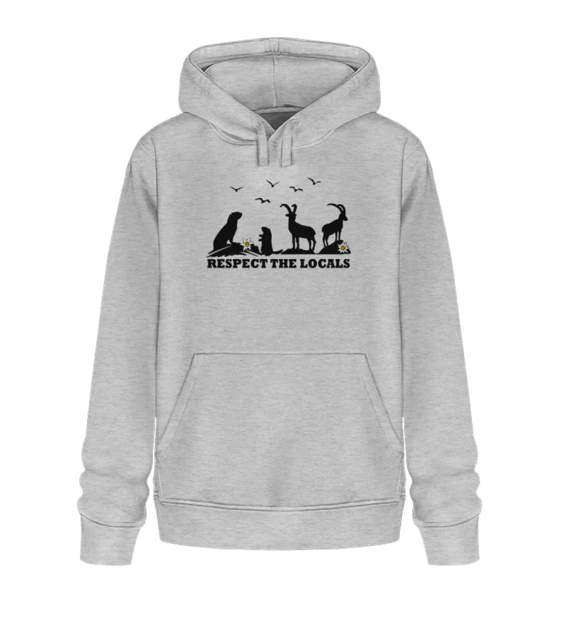 Respect the locals - Unisex Premium Organic Hoodie