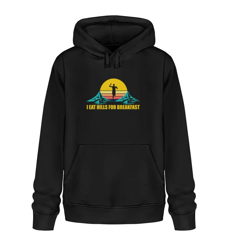 Trailrunning I eat hills for breakfast - Unisex Premium Organic Hoodie
