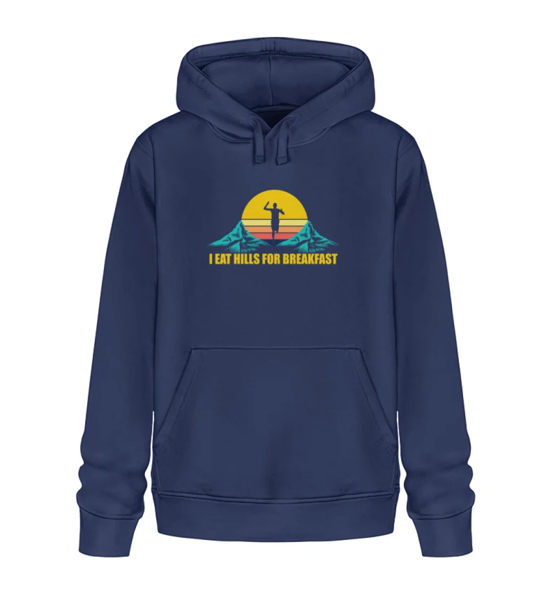 Trailrunning I eat hills for breakfast - Unisex Premium Organic Hoodie