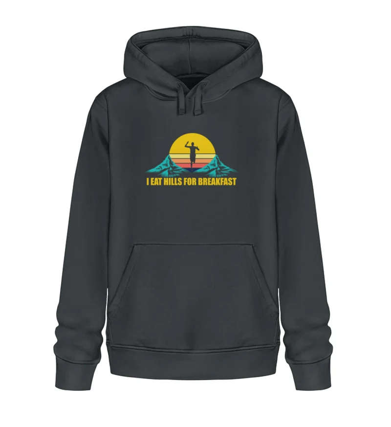 Trailrunning I eat hills for breakfast - Unisex Premium Organic Hoodie