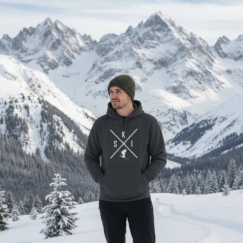 SKI - Unisex Premium Organic Hoodie