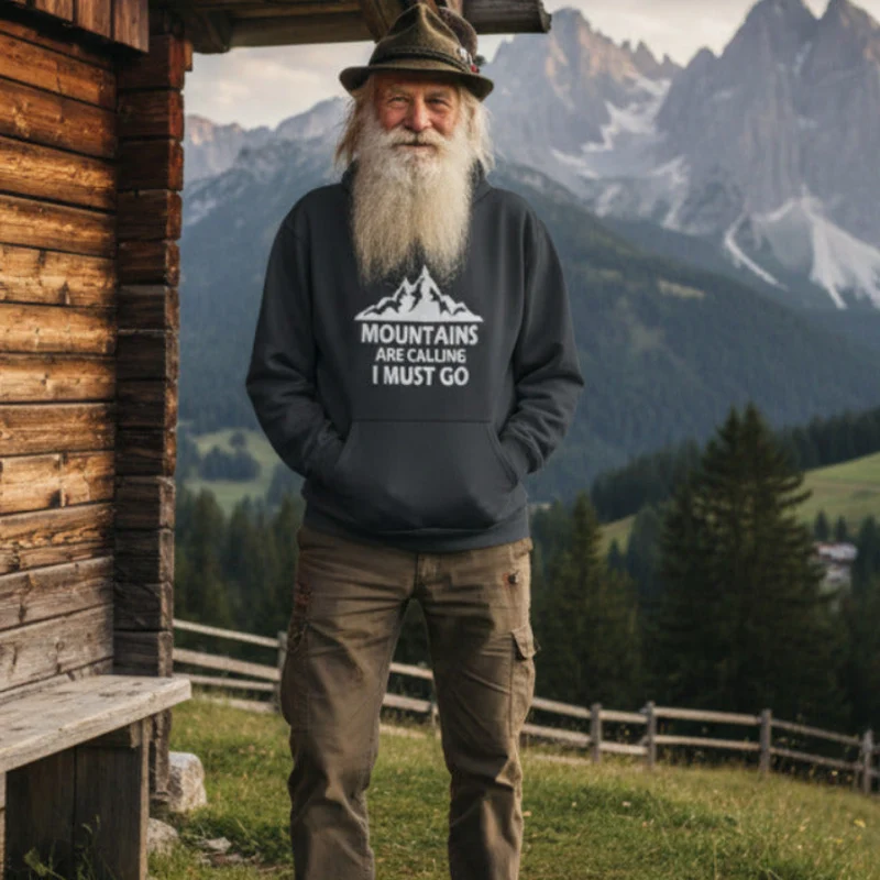Mountains are calling - Unisex Premium Organic Hoodie