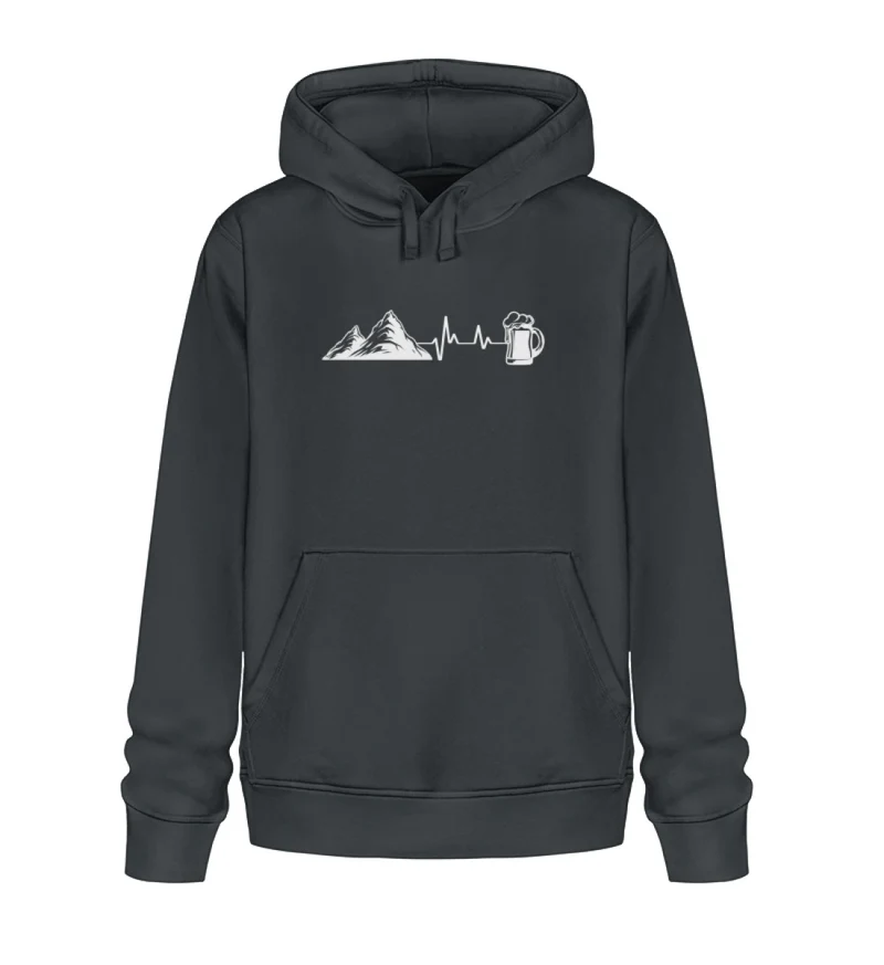 Berg Bier Herzschlag - Unisex Premium Organic Hoodie
