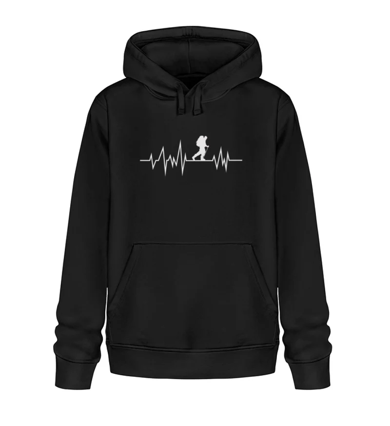 Hiking Heartbeat - Unisex Premium Organic Hoodie