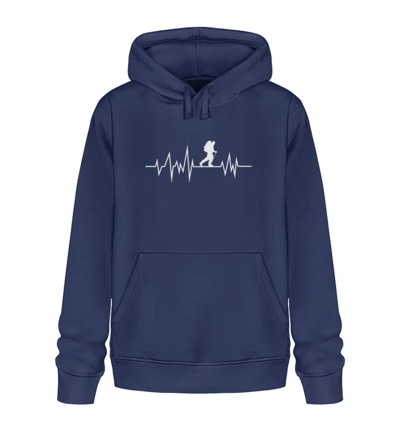 Hiking Heartbeat - Unisex Premium Organic Hoodie