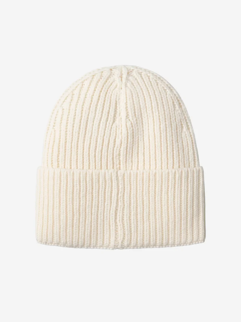 Beanie 'Mira' in misto lana bianco naturale