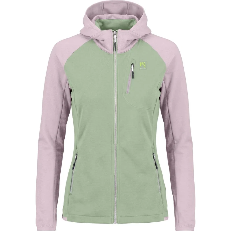 Karpos Odle Evo W Hoodie Full Zip Fleece Damen Midlayer hedge-lilac
