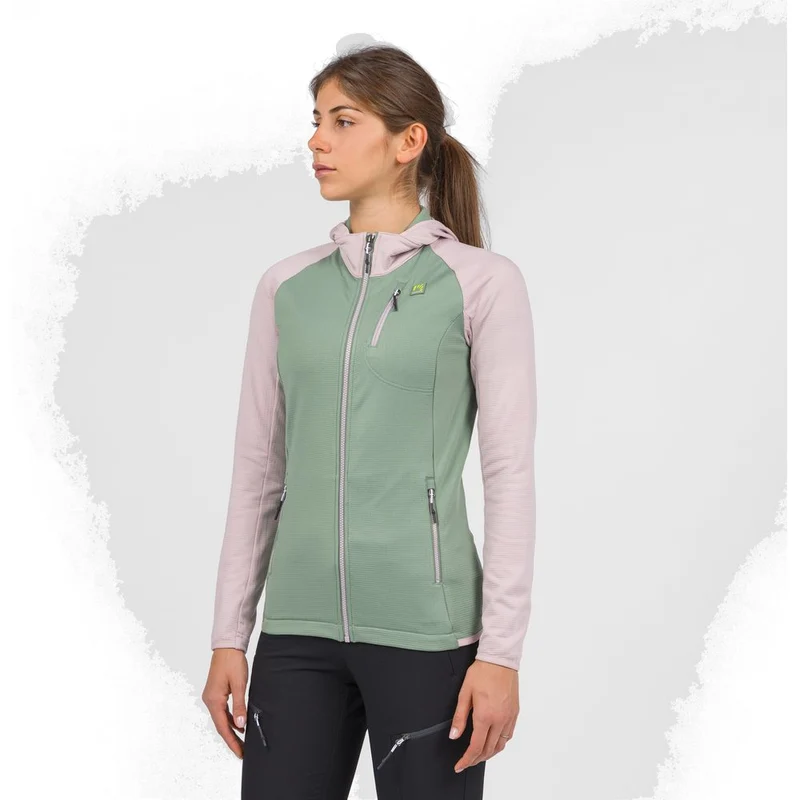 Karpos Odle Evo W Hoodie Full Zip Fleece Damen Midlayer hedge-lilac