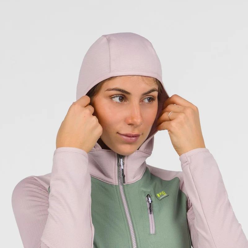Karpos Odle Evo W Hoodie Full Zip Fleece Damen Midlayer hedge-lilac