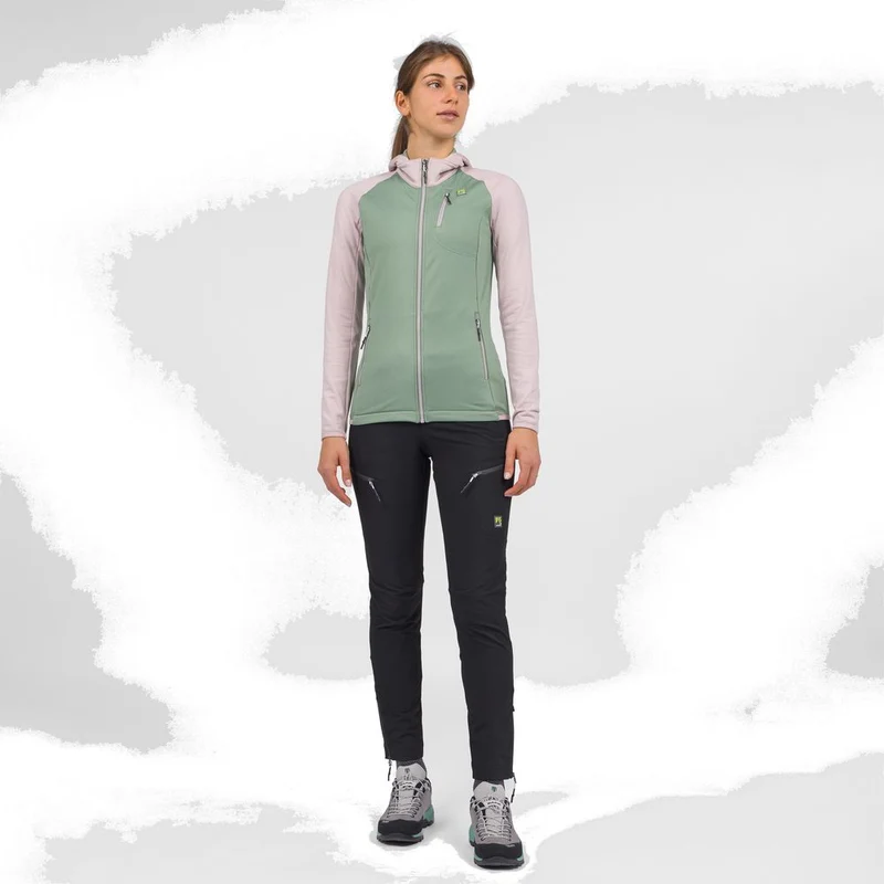 Karpos Odle Evo W Hoodie Full Zip Fleece Damen Midlayer hedge-lilac