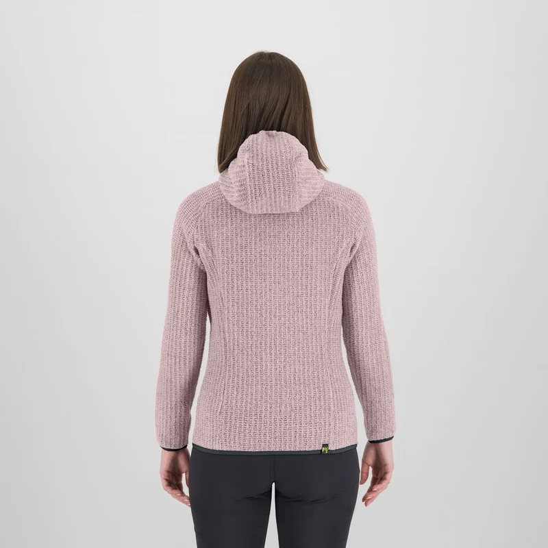 Karpos Rocchetta Evo Hoodie Damen Fleecejacke lilac-woodlgray