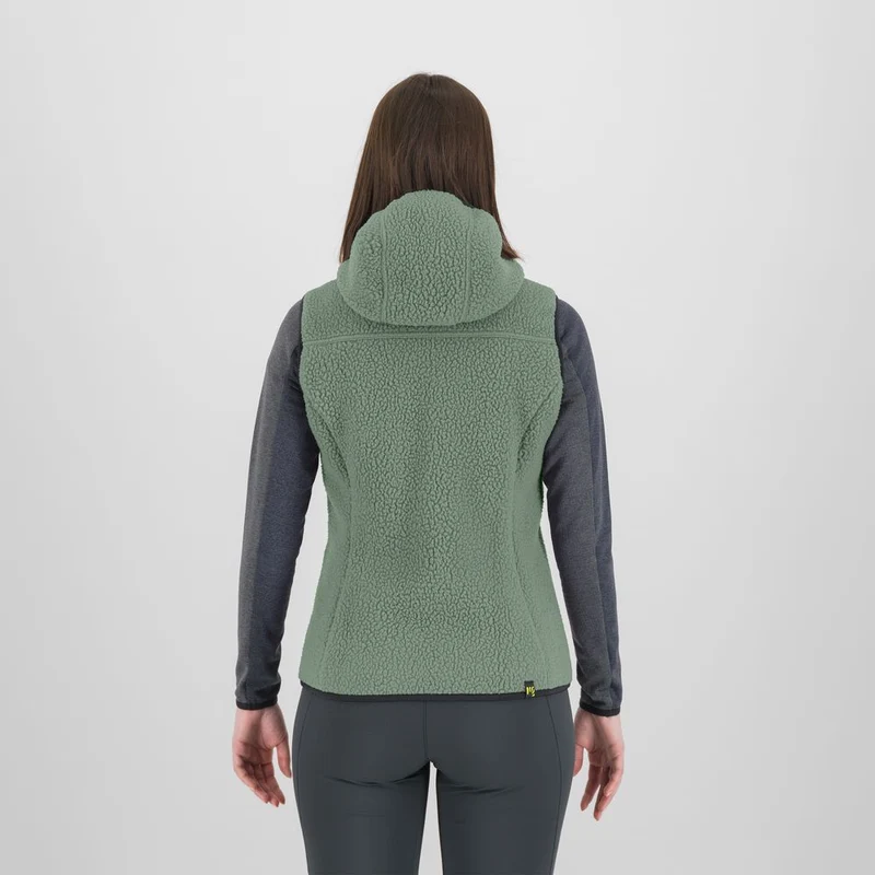 Karpos Moiazza Retro Hoodie Damen Fleeceweste hedge-woodlgray
