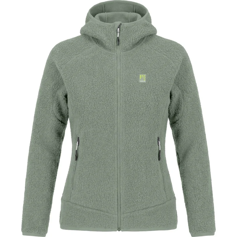 Karpos Moiazza Retrò Hoodie Damen Fleecejacke hedge