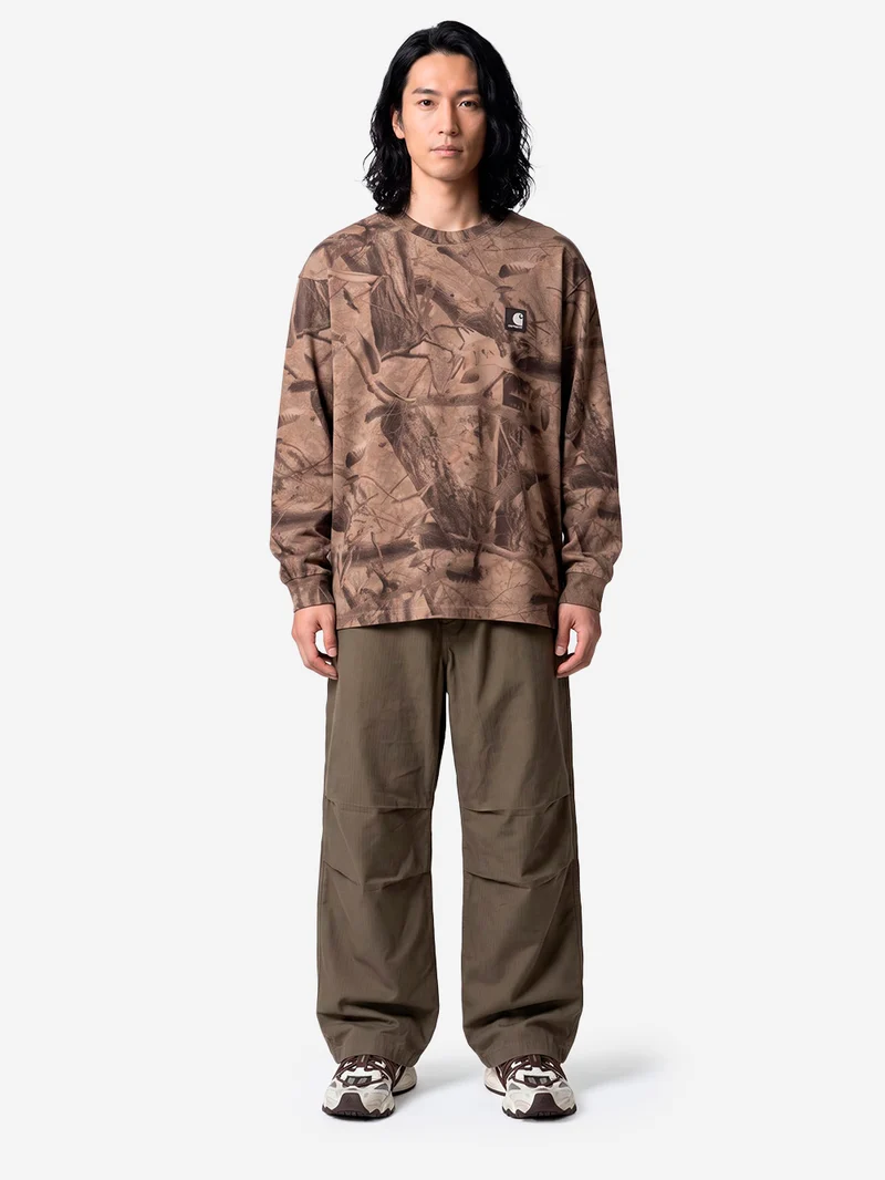T-shirt a manica lunga con stampa Feather Tree