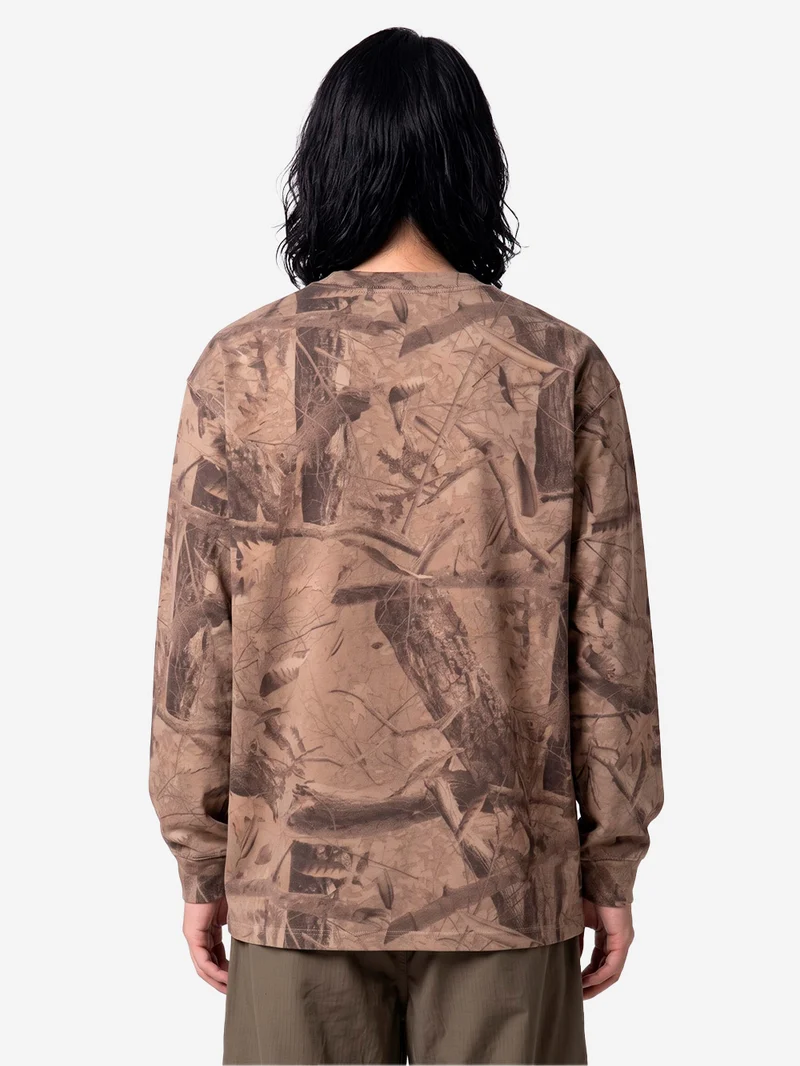 T-shirt a manica lunga con stampa Feather Tree