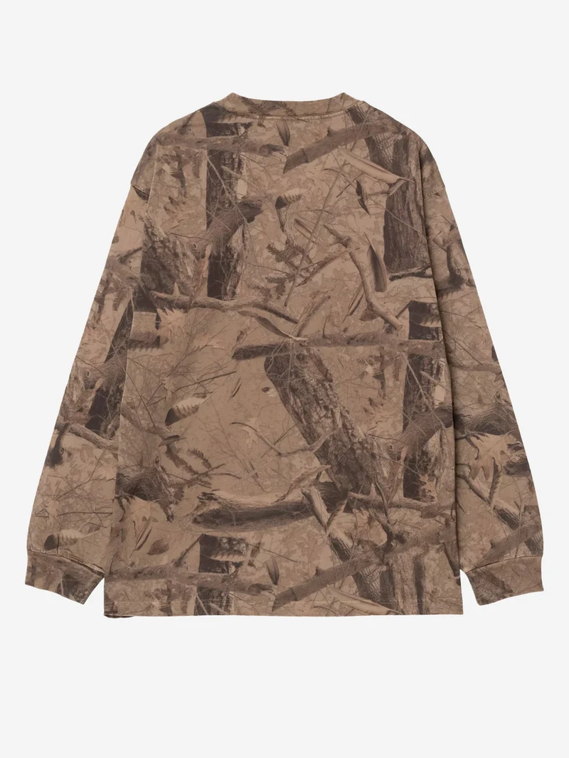 T-shirt a manica lunga con stampa Feather Tree