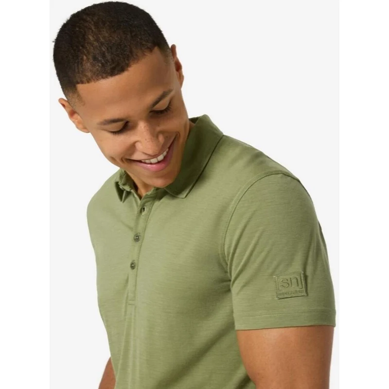 Super Natural Bio J Polo sage Herren T-Shirt