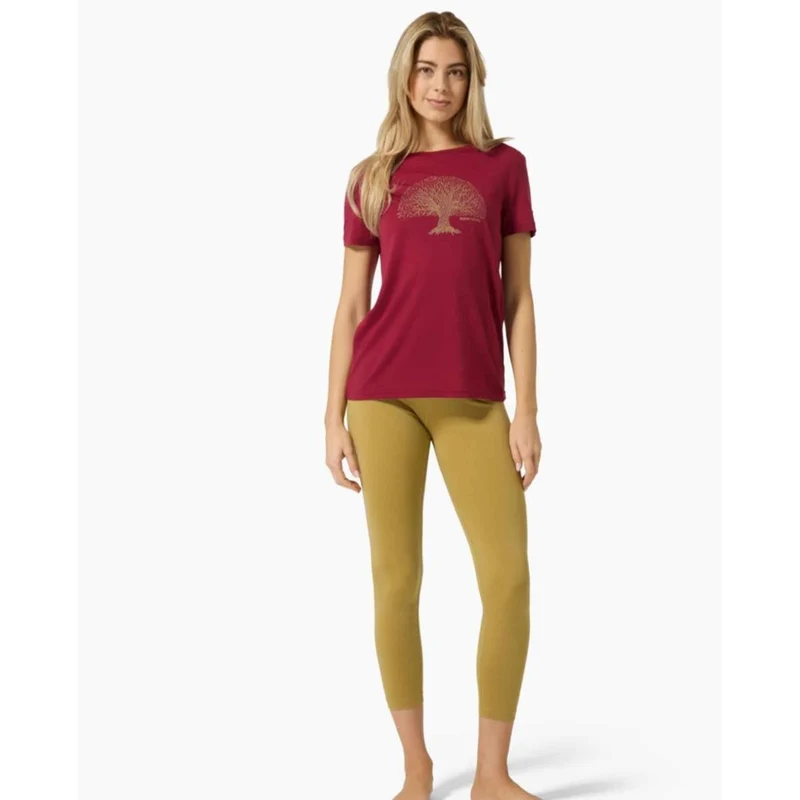 Super Natural W Tree od Knowledge Tee beet red sahara Damen T-Shirt