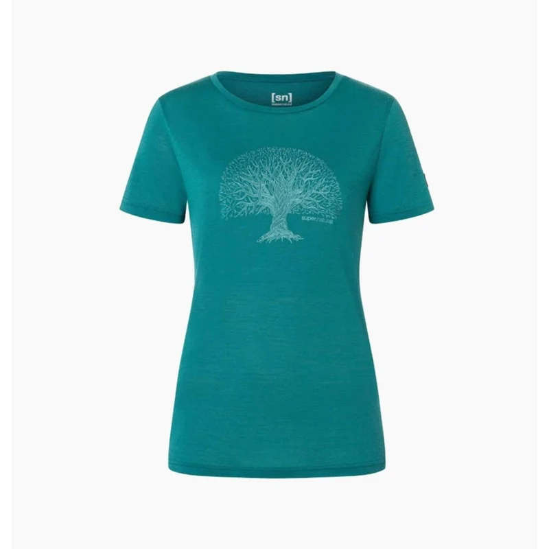 Super Natural W Tree of Knowledge Tee pacific lagoon green Damen T-Shirt