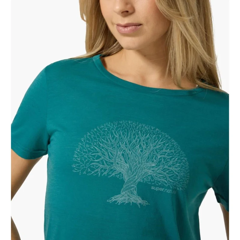 Super Natural W Tree of Knowledge Tee pacific lagoon green Damen T-Shirt