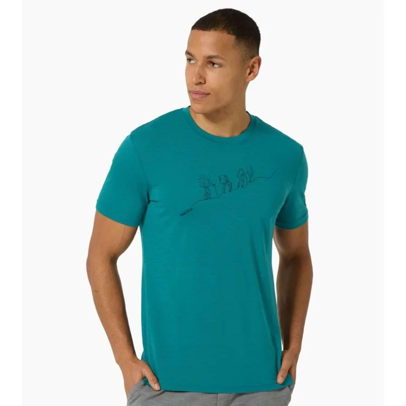 Super Natural M Hiking Tee pacific blueberry Herren T-Shirt