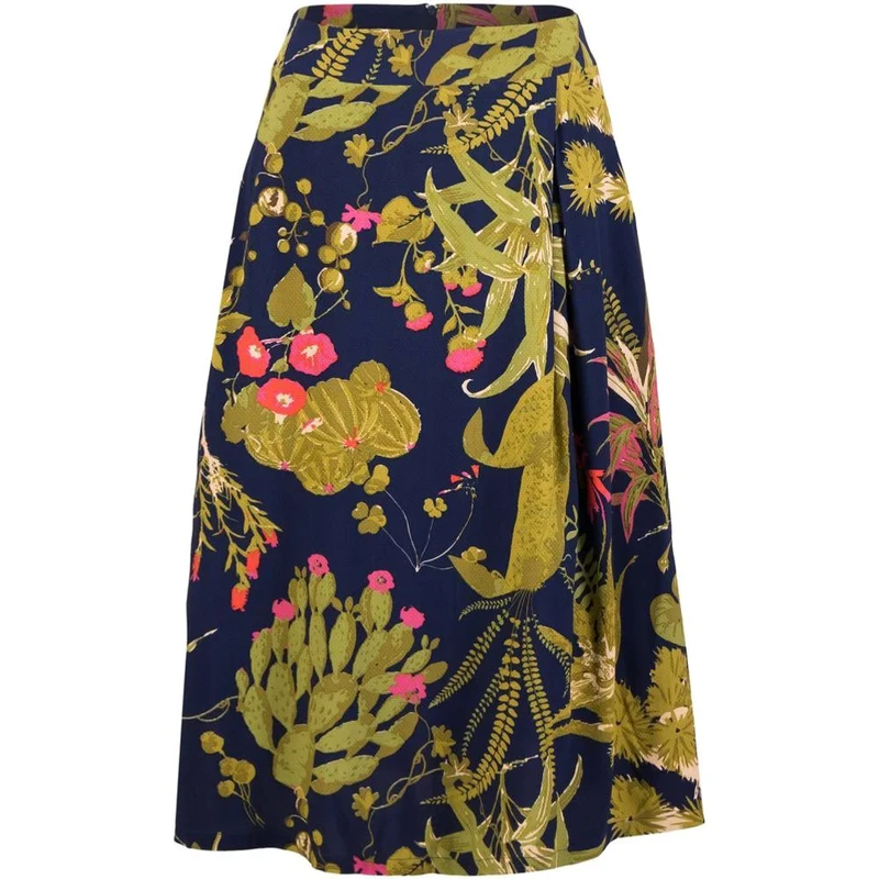 Blutsgeschwister Flowtime Damen Midirock western-romance