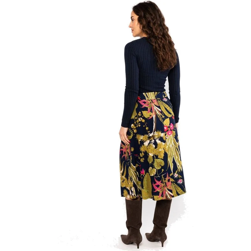 Blutsgeschwister Flowtime Damen Midirock western-romance