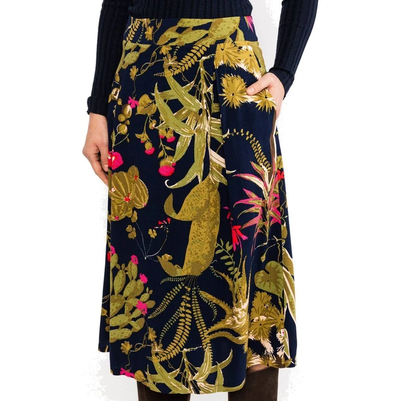 Blutsgeschwister Flowtime Damen Midirock western-romance