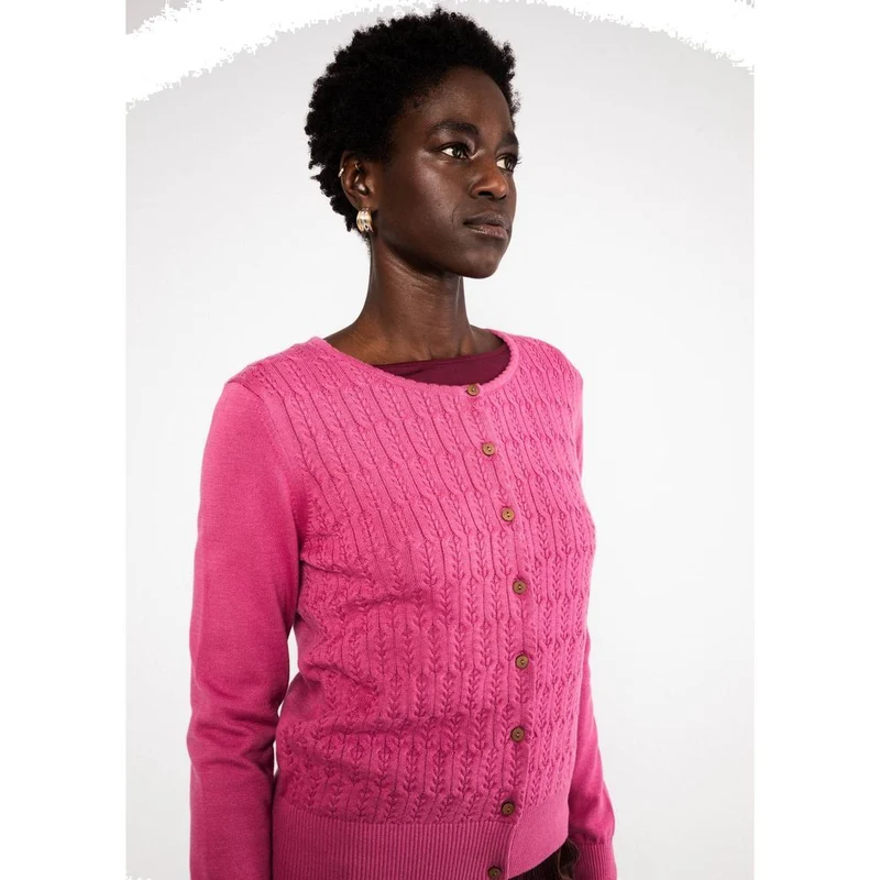 Blutsgeschwister Save The Brave Damen Strickjacke folklore-pink-knit