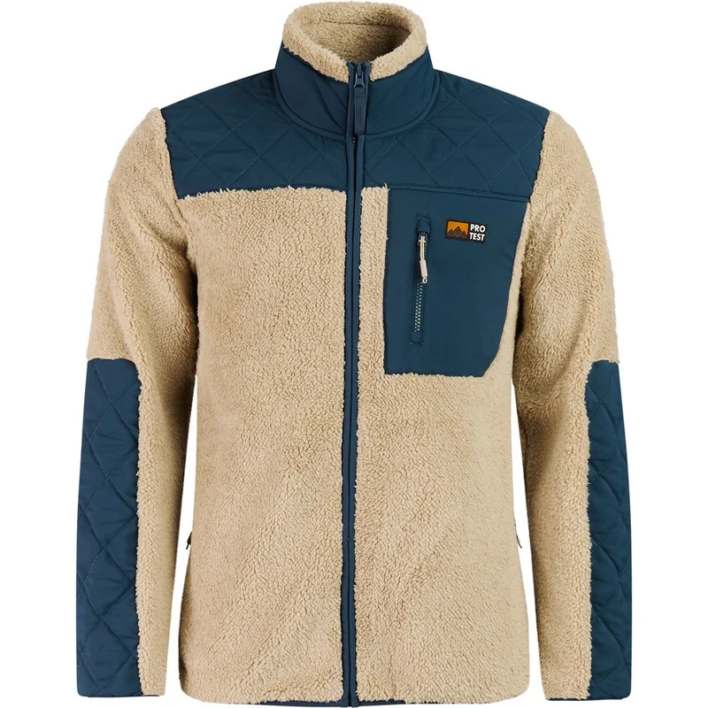 Protest Prtlongton Outdoor Full Zip Top Herren Fleecejacke bamboobeige