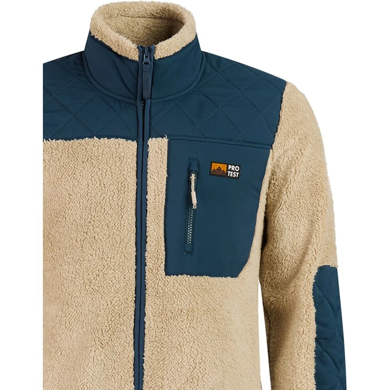 Protest Prtlongton Outdoor Full Zip Top Herren Fleecejacke bamboobeige