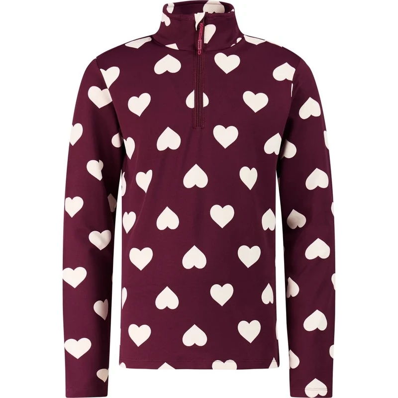 Protest Prttopsy Jr 1/4 Zip Active Top Kinder Skipullover current-purple