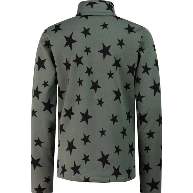 Protest Prttopsy Jr 1/4 Zip Active Top Kinder Skipullover evergreen