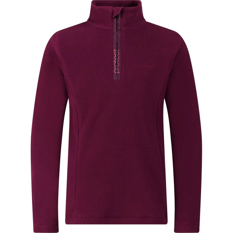 Protest Remutey Jr 1/4 Zip Active Top Kinder Midlayer current-purple