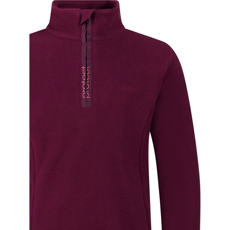 Protest Remutey Jr 1/4 Zip Active Top Kinder Midlayer current-purple