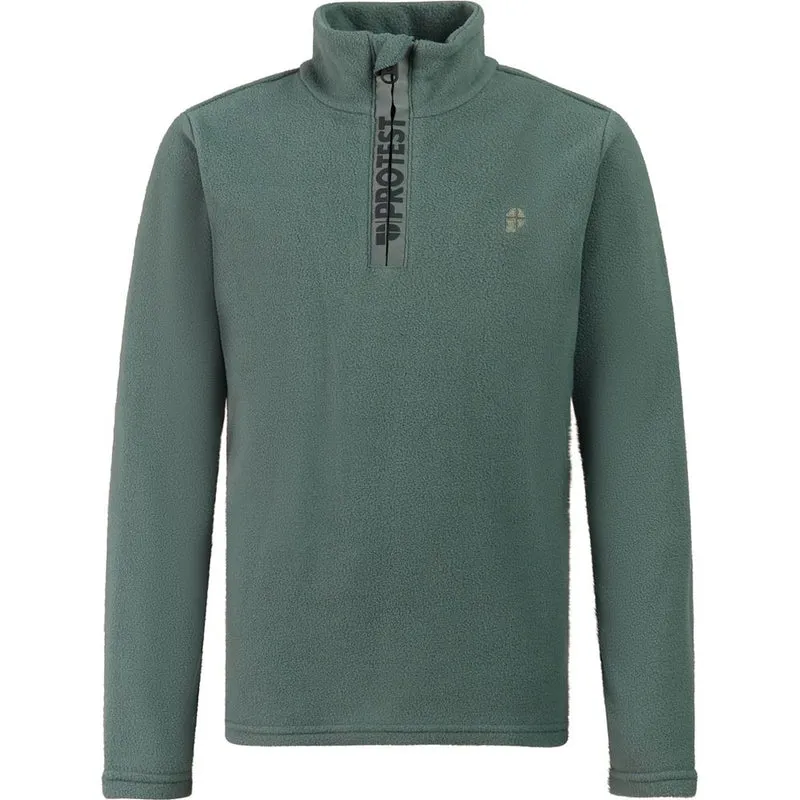 Protest Reperfecty Jr 1/4 Zip Active Top Kinder Midlayer evergreen