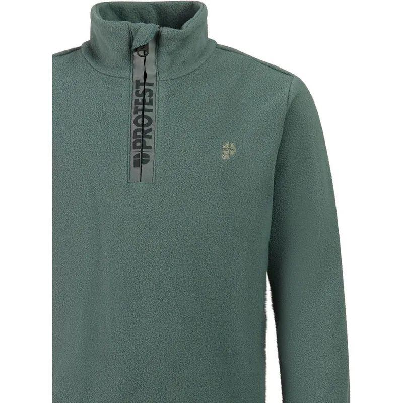 Protest Reperfecty Jr 1/4 Zip Active Top Kinder Midlayer evergreen