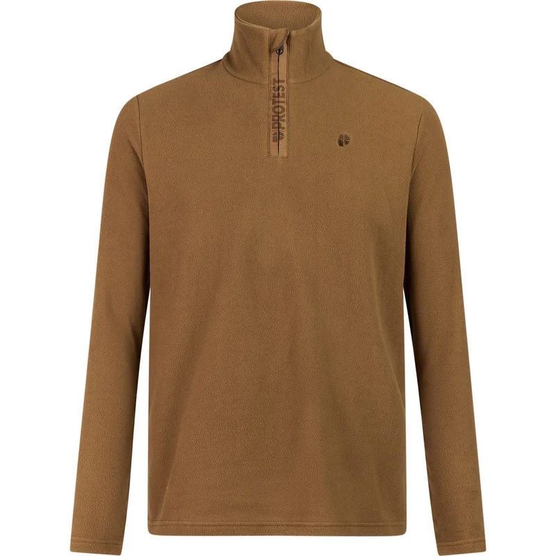 Protest Prtreperfecto 1/4 Zip Active Top Herren Fleecepullover sandy-brown