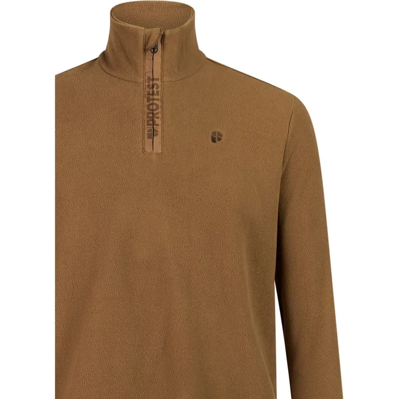 Protest Prtreperfecto 1/4 Zip Active Top Herren Fleecepullover sandy-brown