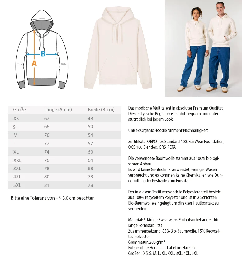Steinbock - Unisex Premium Organic Hoodie