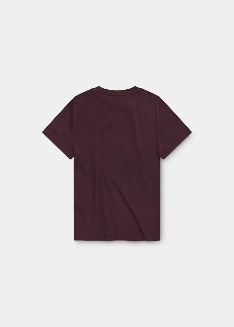 BAVARIAN CAPS Peanuts Kuschelalarm T-Shirt Dunkelrot