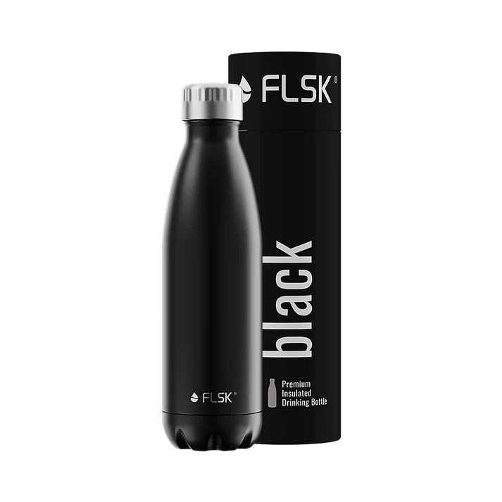 Trinkflasche Edelstahl 500ml Black