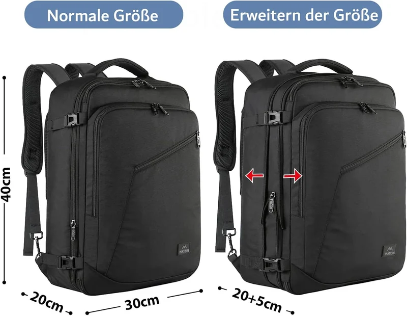 MATEIN Rucksack Herren, Schulrucksack, Groß Laptop Rucksack Damen 17,3 Zoll