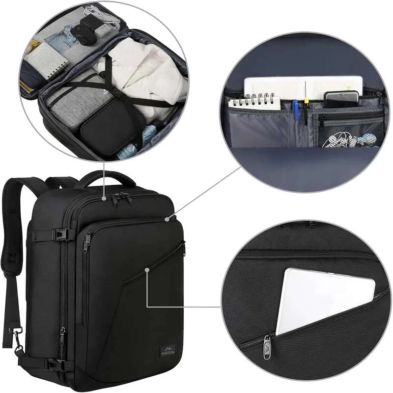 MATEIN Rucksack Herren, Schulrucksack, Groß Laptop Rucksack Damen 17,3 Zoll