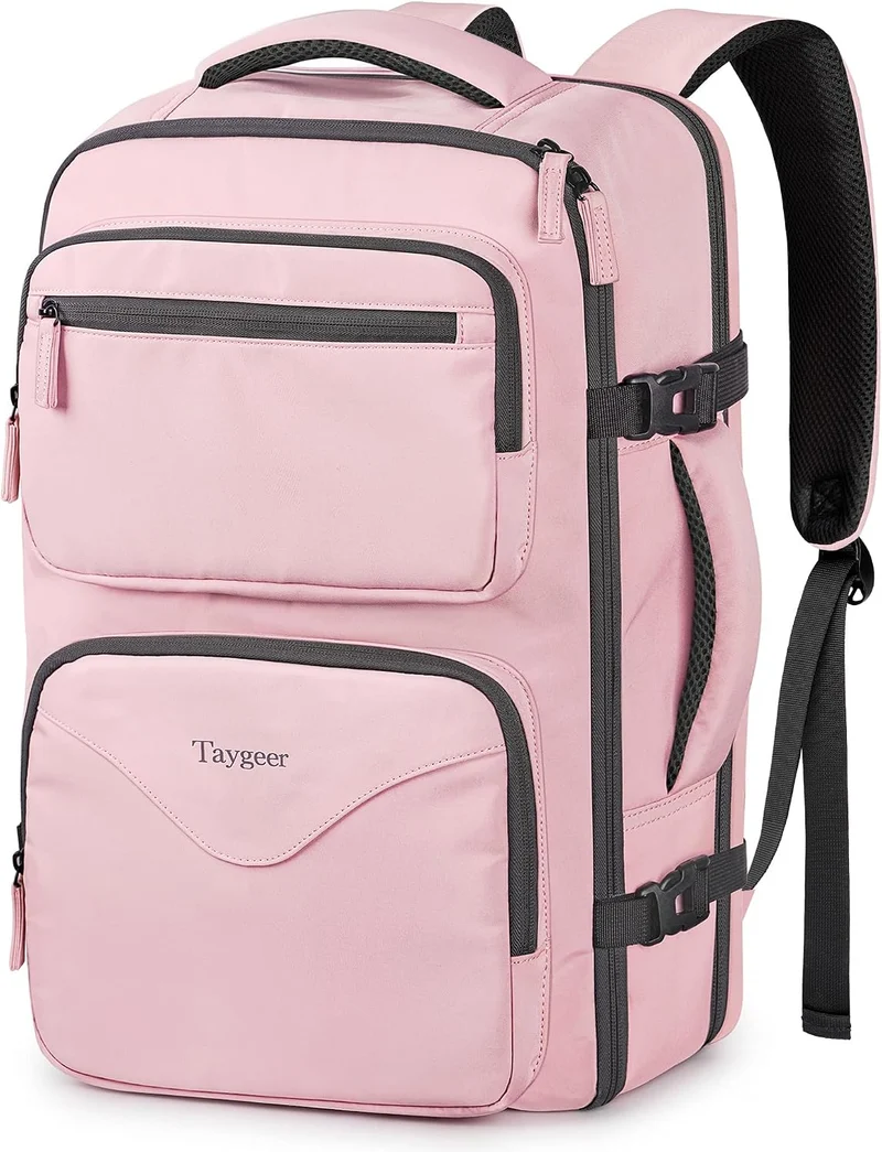 Taygeer Travel Backpack for Women, Travel Personal Item Bag with Shoe Pouch