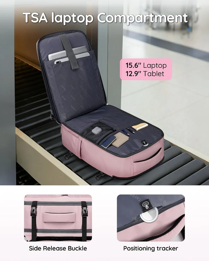 Taygeer Travel Backpack for Women, Travel Personal Item Bag with Shoe Pouch