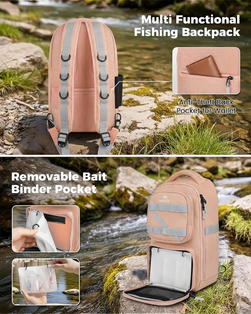 MATEIN Fishing Sling Bag with Phone Pouch
