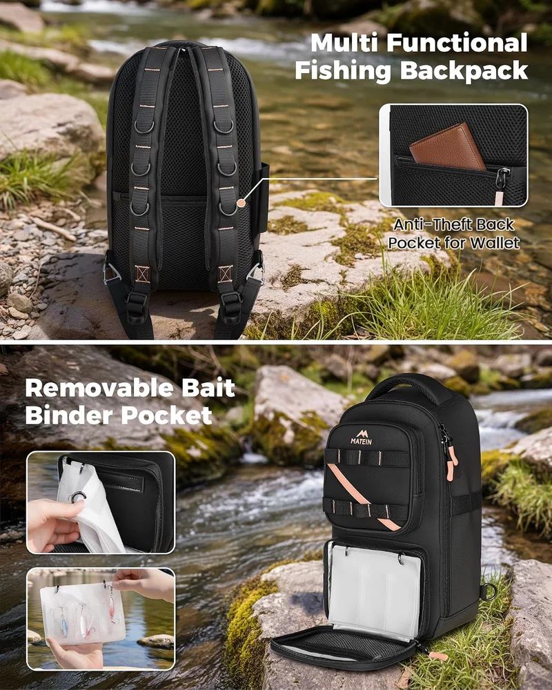 MATEIN Fishing Sling Bag with Phone Pouch